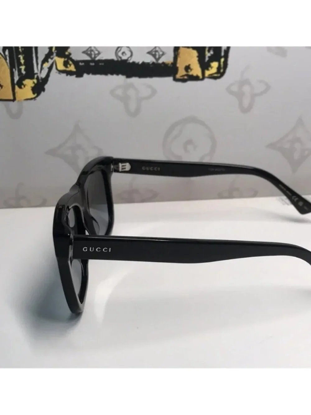 Luxury New Authentic Gucci GG0158SN 001 Sunglasses ✨